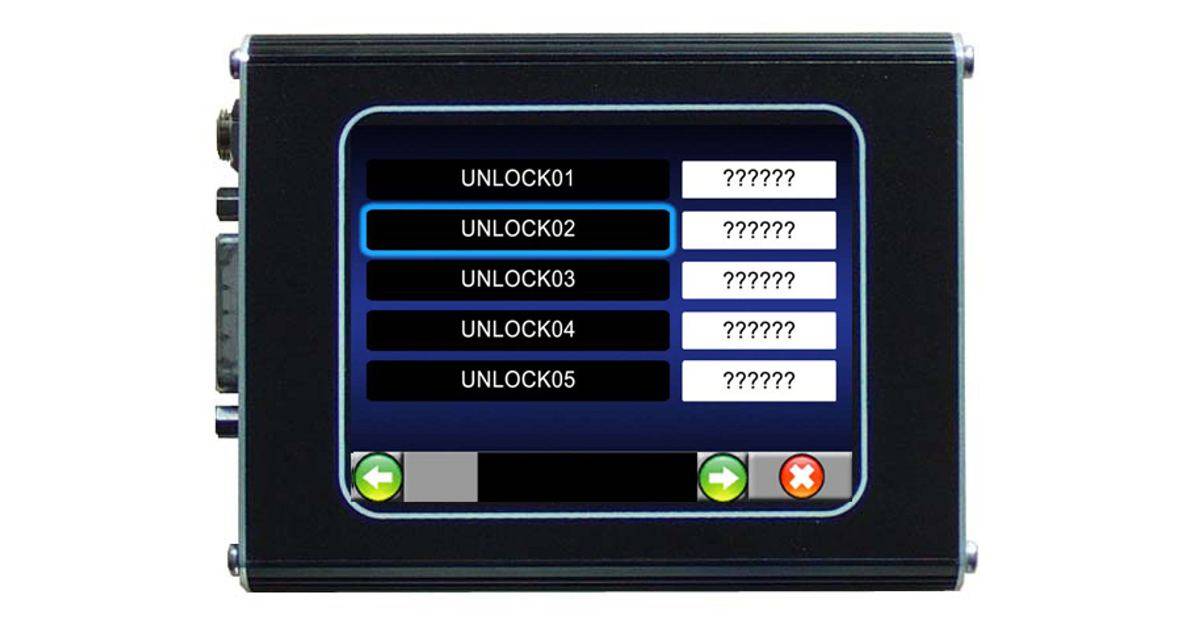 Unlock code pour Defender TD5 Systems