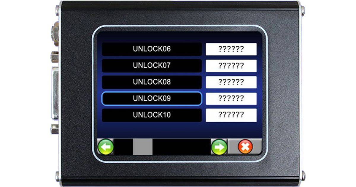 Unlock code pour Discovery I Systems