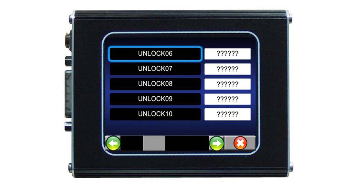 Unlock code pour GEMS