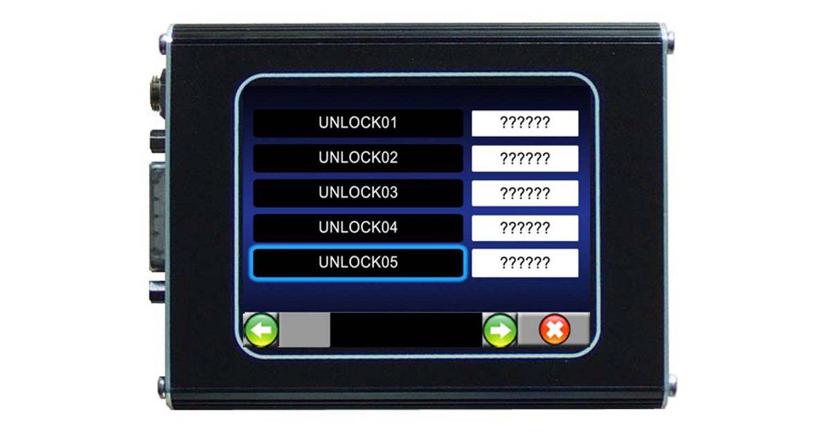 Unlock code pour Motronic V8