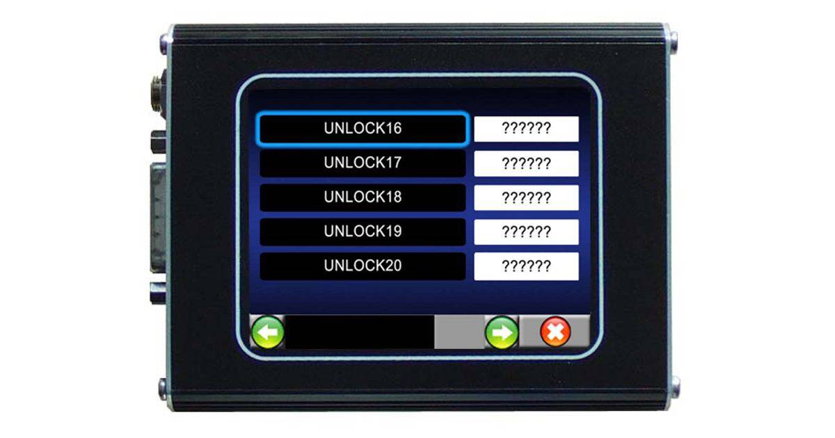 Unlock code pour Range Rover Sport 10-13